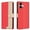 Red, variant on Wallet Case for iPhone 16, RFID Blocking Credit Card Holder, Premium Splice PU Leather Magnetic Clasp Folio Kickstand Flip Shockproof Luxury Cover For iPhone 16,Green