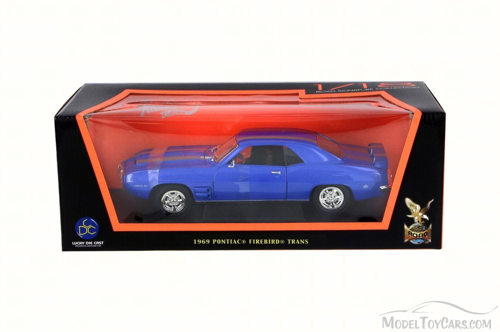 1969 Pontiac Firebird, Blue - Road Signature 92368 - 1/18 Scale
