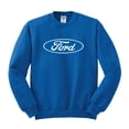 thumbnail image 2 of Wild Bobby, Ford Motors Blue Logo, Cars and Trucks, Unisex Crewneck Graphic Sweatshirt, Royal, Medium, 2 of 4