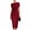 Wine, variant on CHUMUD Summer Dresses for Women Off-Shoulder Ruched Bodycon Midi Dress, Elegant Formal Cocktail Wedding Guest Dress