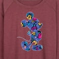 thumbnail image 3 of Mickey & Friends - Mickey Silhouette Expressive Pattern - Women's Lightweight French Terry Long Sleeve Shirt, 3 of 5