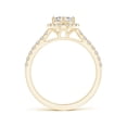 thumbnail image 2 of ANGARA Natural Cushion Halo Diamond Ring in 14K Yellow Gold for Women (Size-4.9mm| Color-I-J| Clarity-I1-I2) | April Birthstone, Anniversary, Jewelry Gift for Women | Natural Diamond Ring, 2 of 10