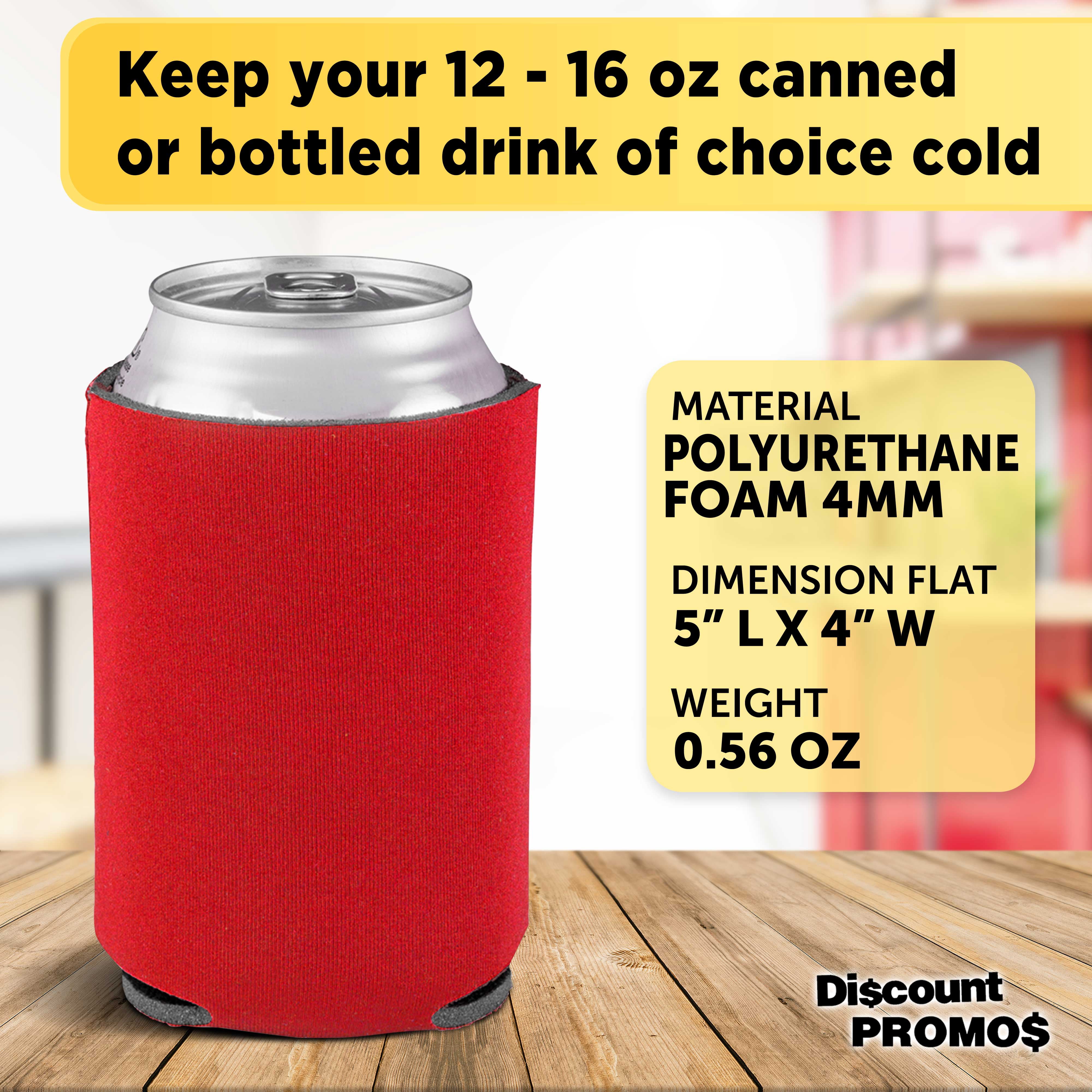 Collapsible Can Coolers Set of 25, Bulk Pack - Keep Your Beer Cold, Insulated Can Holder - Red
