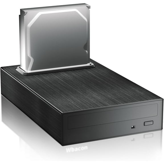 4 in 1 External Blu Ray Drive, 16X Blu-ray, 16X DVD, 48X CD Read/Write with SATA I/II/III Interface, USB 3.0 Type C External Bluray Burner for Laptop DVD Burner Compatible with Windows XP/7/8/10/11