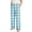 Blue, variant on DxhmoneyHX Boys Plaid Pants Wide Leg Elastic Waist Loose Trouser Casual Loungewear Sleep Pant with Pocket Size 4-16 Years