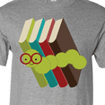 thumbnail image 4 of Inktastic Bookworm Books Reading T-Shirt, 4 of 5