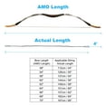 thumbnail image 5 of 12 Strands Bow String Replacement with Bowstring Finger Guards for AMO 60", Black, 5 of 6