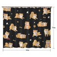 thumbnail image 5 of Shiba Inu Shower Curtain 84"x72" ,Bathroom Decorative Shower Curtains Set with 12 Hooks,Modern Waterproof Washable Shower Curtain, 5 of 6