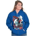 thumbnail image 3 of The Smurfs Kanji Peep The Drip Unisex Plus Size Zip Hoodie Brisco Brands 3X, 3 of 5