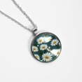 thumbnail image 4 of Daisy Women's Circular Glass Pendant Necklace Jewelry, 4 of 5
