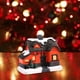 thumbnail image 3 of Miniatura de resina con luz LED navideña, casita de muñecas en miniatura con luz cálida, ideal para decorar el jardín o como regalo. Pequeña, 3 of 8