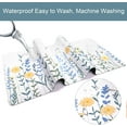 thumbnail image 4 of Desk Mat,Gaming Mouse Pad Large (35.4 x 15.8 inch), Extended Desk Pad with Non-Slip Base and Stitched Edges,Waterproof XXL Laptop Keyboard Pad White for Women,Home,Office Decor(Floral), 4 of 6