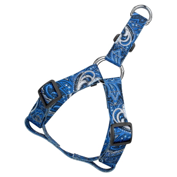 Country Brook Petz® Blue Paisley Step-In Dog Harness, Large