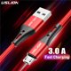 thumbnail image 2 of Cable Micro USB USLION 3A, Cable de datos USB de carga rápida para Samsung S6 Xiaomi Redmi Note 4, Cable Microusb Android para teléfono móvil Deng Xun unisex, 2 of 2
