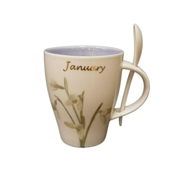 January Snowdrop Cup and Spoon Set