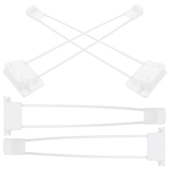 CIMAXIC 4Pcs Hairpin Table Legs White Metal Sturdy Folding for Desk and Coffee Table