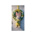 thumbnail image 2 of Sokhug Rideau de Porte de Pâques 35,43x70,87 Pouces Imprimé Lapin Œuf Décor pour Porte d'Entrée Mur Multicolore, 2 of 6