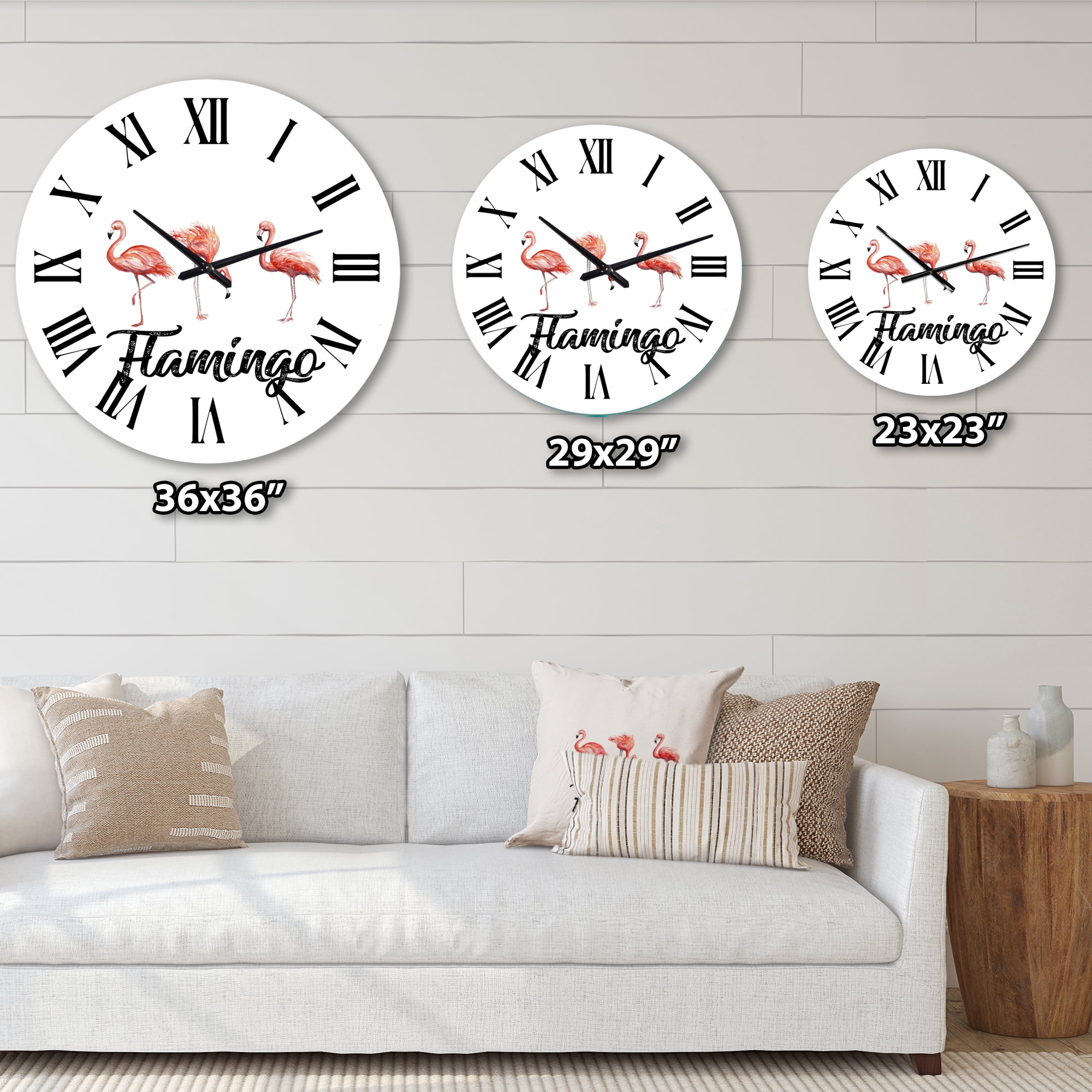 Designart 1 in Farmhouse Wall Clock