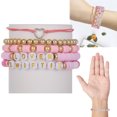 thumbnail image 2 of Soporte Concierto Taylor 1989 Pulsera Letras Rosa Arcilla Suave Conjunto Pulseras SWIFTIE Con Cara (Estilo A) [ZJ11328], 2 of 9