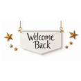 thumbnail image 3 of Welcome Back Banner Decorative Stars Twirls Design Celebratory Backdrop Perfect Party Supplies Reception Decorations Office Events Photography Props, 3 of 4