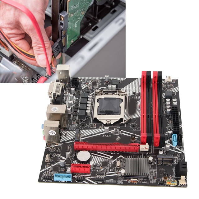 DDR3 Mainboard, B75 S Support VGA DVI Plug And Play Mainboard HD Multimedia Interface With Gigabit NIC For Computer
