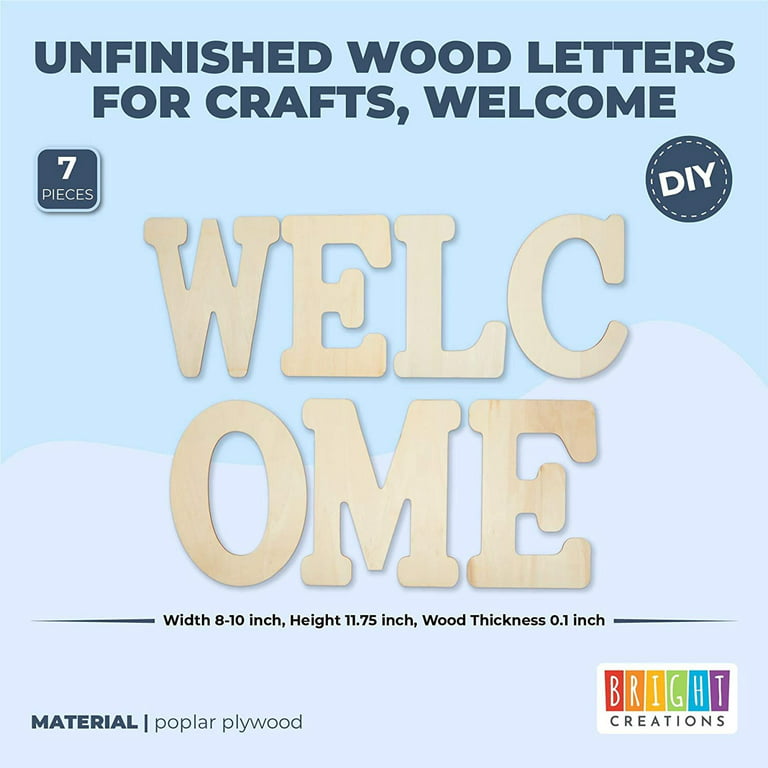  Large Wooden Letters 12 inch Wood Letters for Crafts