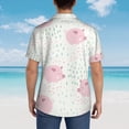 thumbnail image 6 of Easygdp Cute Pigs Men's Hawaiian Shirts Print Lapel Short Sleeve for Beach, vacation, party, casual occasions - X-Large, 6 of 9