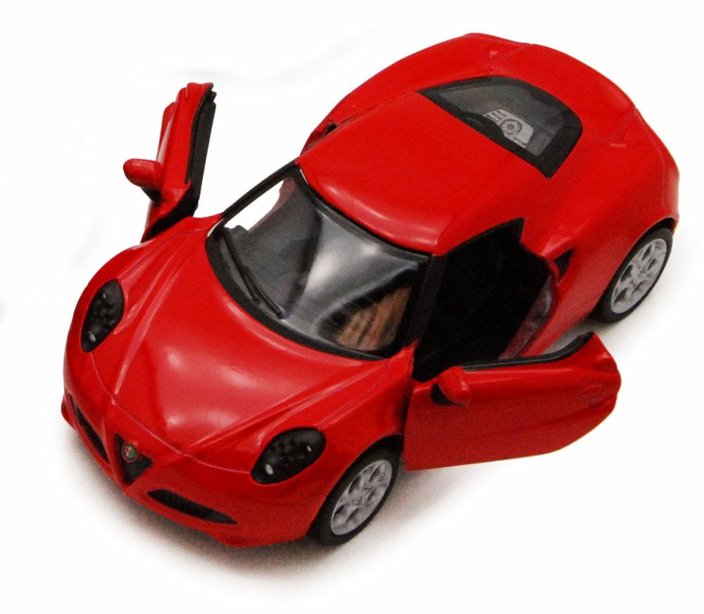 2013 Alfa Romeo 4C, Red - Kinsmart 5366D - 1/32 scale Diecast Model Toy Car (Brand New, but NOT IN BOX)