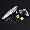 thumbnail image 3 of Tube d'échappement double pour voiture télécommandée HSP Redcat 1/8, compatible avec moteur SH GO 21/28CXP, 3 of 4