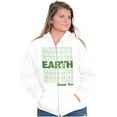 thumbnail image 3 of Save the Earth Eco-Activist Cool Cute Zip Up Hoodie Men's Women's Brisco Brands S, 3 of 5