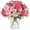 Pink Rose, variant on Dalrosia 4PCS Peonies Artificial Flowers Fake Peony Bouquet for Decoration Faxus Peony Flowers Arrangements Table Centerpieces Wedding Bouquets for Party Home Decoration Indoor
