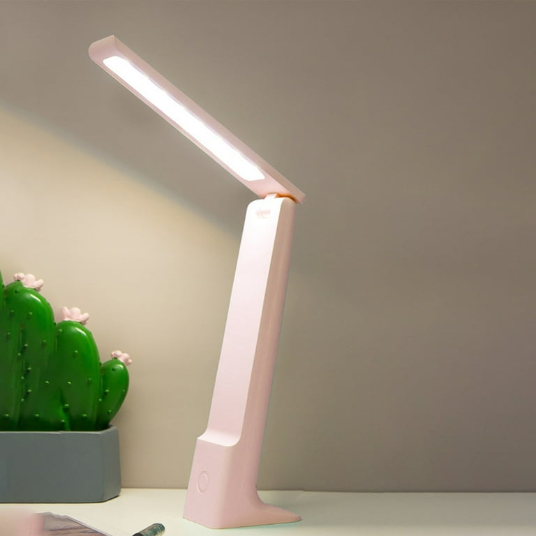XMMSWDLA LED Desk Lamp Cordless Lamp with 3 Lighting Modes Rechargeable Reading Lamp with Adjustable Arm USB Charge Port Foldable Eye Caring