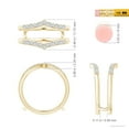 thumbnail image 6 of ANGARA Lab Grown Diamond V-Shaped Contour Ring Wrap for Women in 14K Yellow Gold (Size-1.6mm| Color-F-G| Clarity-VS) | April Birthstone, Anniversary, Jewelry Gift for Women | Lab-Grown Diamond Ring, 6 of 8
