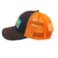 thumbnail image 5 of Panama Jack Two-Tone Neon Mesh Snap Back Baseball Cap, 2 1/2" Brim Bill (Orange), 5 of 7
