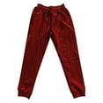 thumbnail image 2 of snowsong Men's Pants Mens Sweatpants Men's Sports Pants Casual Pants Men's Solid Color Versatile Running Training Fitness Pants Lounge Pants Red XL, 2 of 3