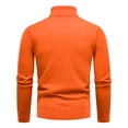 thumbnail image 4 of DHFJKG Mens Turtleneck Knitted Base Pullover Sweaters Slim Fit Solid Color Long Sleeve Layering Tops With Ribbing Edge Knitwear Comfort Jumper Tops, 4 of 4