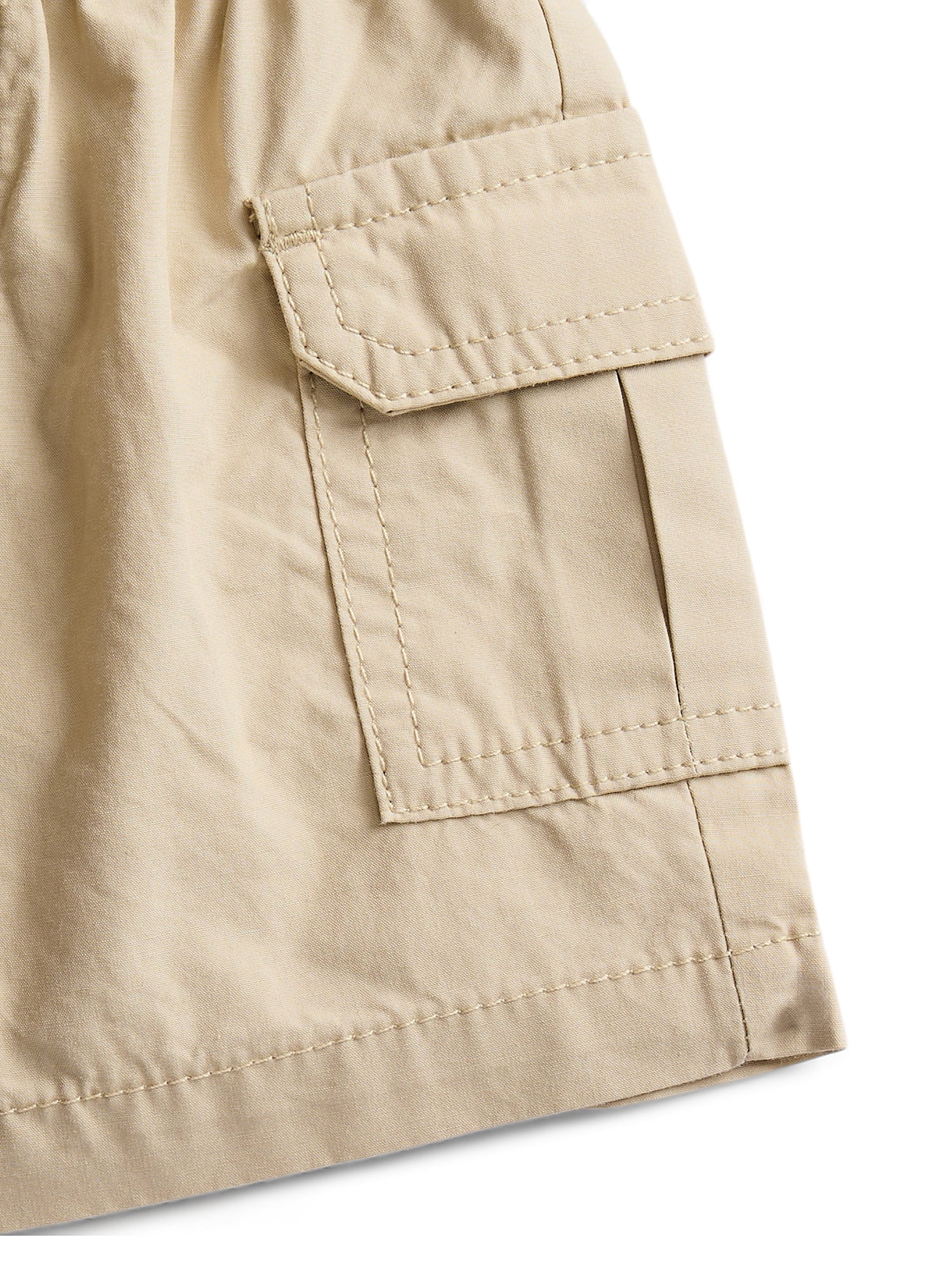 Wonder Nation Baby Boys Cotton Poplin Cargo Shorts, Sizes 0M-24M