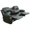 thumbnail image 2 of Ainehome Reclining Living Room Sofa Set-3 Seat Sofa, Black, 2 of 5