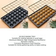 thumbnail image 3 of Bandeja Para Hornear Albóndigas, Bandeja Takoyaki De 28 Orificios Uso Conveniente Material De Aluminio Recubrimiento Antiadherente Para Hacer Huevos De Codorniz Takoyaki Para, 3 of 7