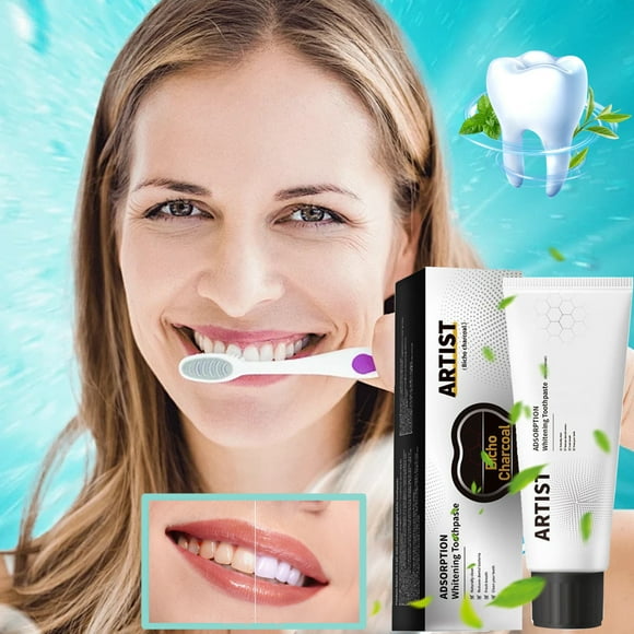 QIPOPIQ Toothpaste for Sensitive Teeth with Refreshing Oral Care - Natural Ingredients Whitening Toothpaste