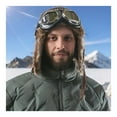 thumbnail image 6 of Winter Pilot Beanie with Goggle Strap Outdoor Windproof and Warm Faux Fur Earflap Hat, 6 of 6