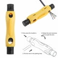 thumbnail image 3 of Compact Coaxial Cable Stripper Easy to Carry Sharp SK-5 Blade Tool for RG59/11/7/6 Cables, 3 of 8