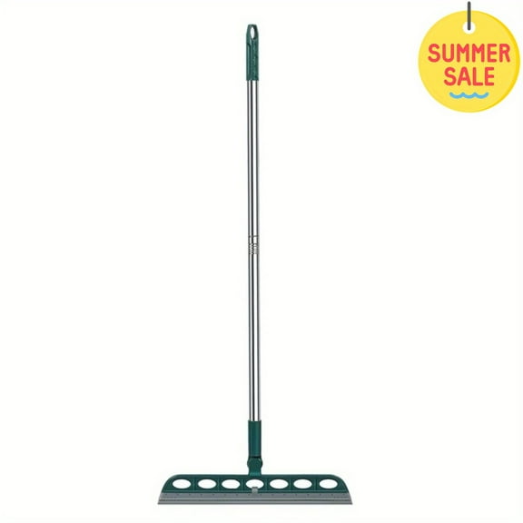 【Buy 1 Get 1 Free】New Trend Dust Removal and Cleaning Tools Household TPR Magic Broom Vacuum Cleaning and Water Scraping Floor Scraper