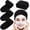 Black, variant on VigorousTrade Spa Facial Headband Head Wrap Terry Cloth Headband 4 Counts Stretch Towel for Bath, Makeup and Sport (White)