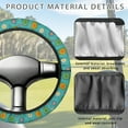 thumbnail image 4 of ZUXONGSY Hippie Flower Golf Cart Steering Wheel Covers Car Interior Accessories Universal Automotive Steering Wheel Cover Easy to Use Club Car Steering Wheel Cover Gifts for Golfer Womens, 4 of 7