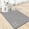 thumbnail image 2 of MXTPOV Dog Cat Food Mat, Absorbent No Stains, Quick Dry, Pet Supplies, Water Dispenser Mat for Messy Drinkers, 23.6*15.7in, 2 of 5