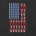 thumbnail image 2 of American Flag Gun T-Shirt | White Tee Gift, 2 of 5