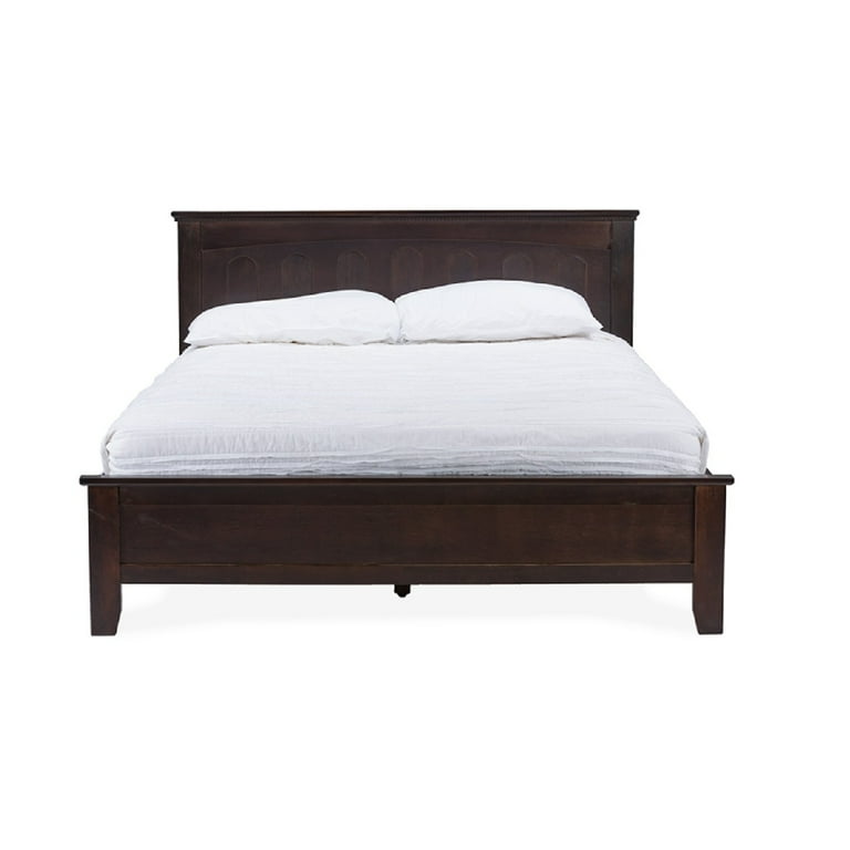 Baxton Studio Spuma Cappuccino Wood Contemporary Full-Size Bed Baxton Studio Spuma Cappuccino Wood Contemporary Full-Size Bed