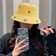 thumbnail image 5 of Sombrero de verano con circunferencia de 54-58 cm, sombrero de pescador con oso bordado para mujer, sombrero para lavabo, sombrero protector solar para exteriores, 5 of 5