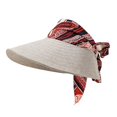 thumbnail image 2 of Delayuji Scarf Hat for Women Integrated Scarf Visor Wide Brim Ponytail Hole Adjustable Foldable Outdoor Sun Hats Portable Outdoor Hat Comfort Visor hat, 2 of 6